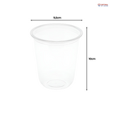 Pahar PET bubble / boba tea, 350 ml, 12 oz (50 buc/set)