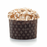 Formă de copt pentru Panettone, carton maro, rezistentă la grăsimi, desprindere ușoară, termorezistentă, 500g, 13,4x9,5cm