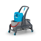 Cărucior de curățare PROCART JET 720S cu stoarcere și 2 găleți de 25 l