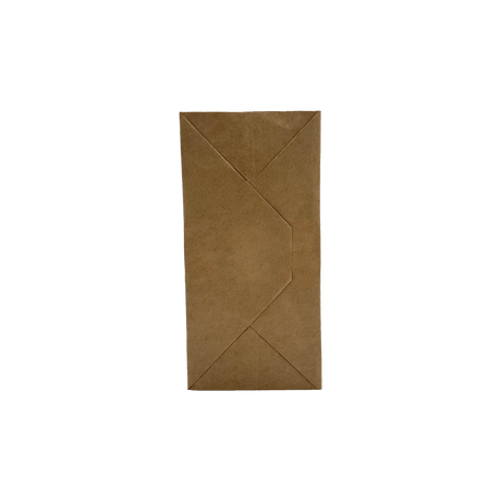 Sacoșă din hârtie cu mâner tip bandă, 18x9x25cm, kraft natur