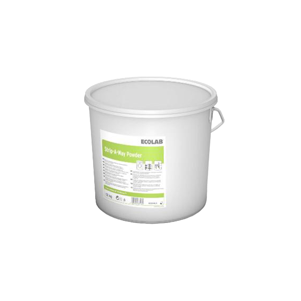 Strip-A-Way Powder, Ecolab, 12 kg, detartrant pulbere pentru mașini de spălat vase comerciale, rufe