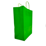 Sacoșă din hârtie, verde, mâner tip șnur, 25x11x32cm