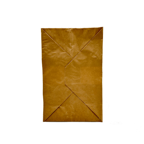 Sacoșă din hârtie, kraft natur, mâner tip bandă, 32x21x24cm