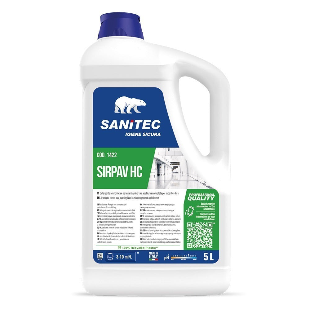 Detergent degresant concentrat pentru pardoseli, Sanitec Sirpav HC, 5L
