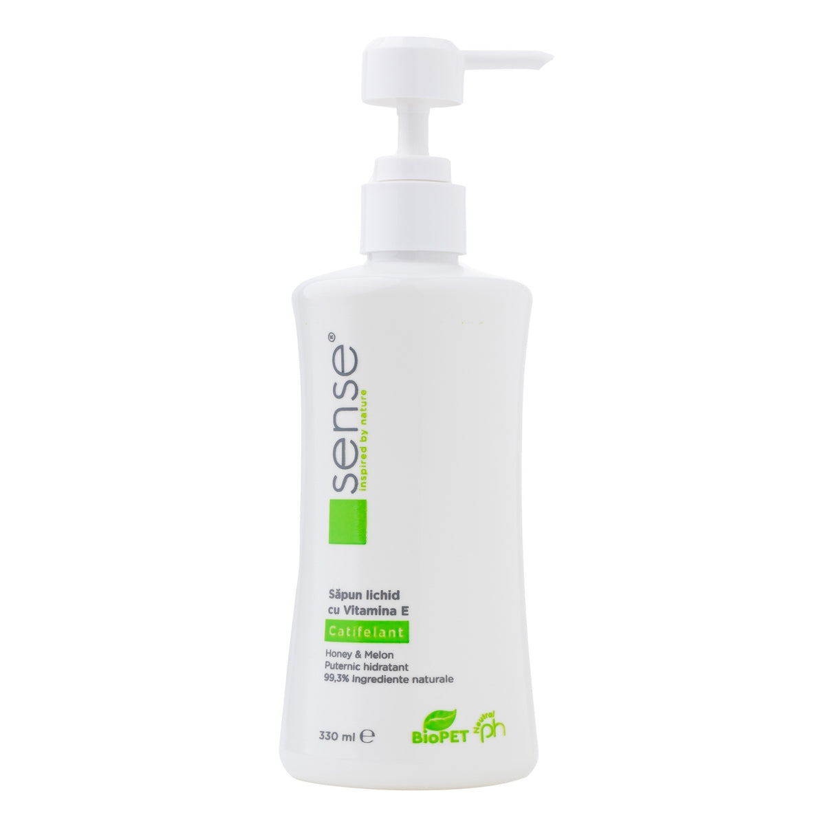 Sense, săpun lichid catifelant, honey & melon, 330ml