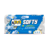 Hârtie igienică 3 straturi, Softy, 12m, 10 role/set