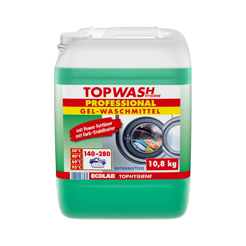 Topwash Professional Gel, Ecolab, 10,8 kg, detergent gel pentru spălarea profesională a rufelor