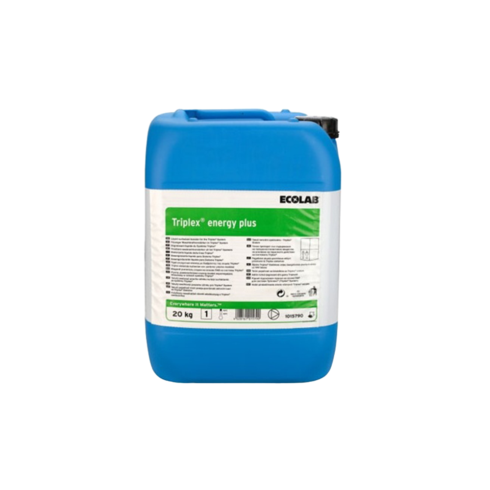 Triplex Energy Plus, Ecolab, 20 kg, aditiv lichid, pentru spălarea profesională a rufelor de lucru