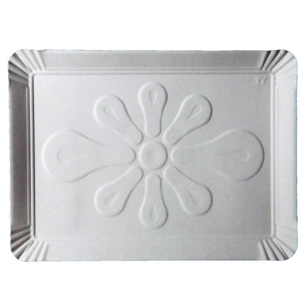 Tăviță din carton, alb, 29,5 x 39,5 cm (100buc/set)