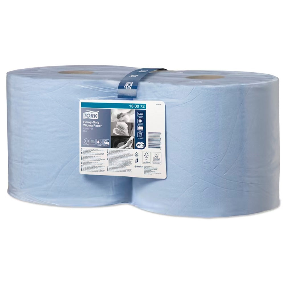 Rolă hârtie industrială ultra-rezistentă, Tork Servoil Blue mini, 2 straturi, 170m, 130072