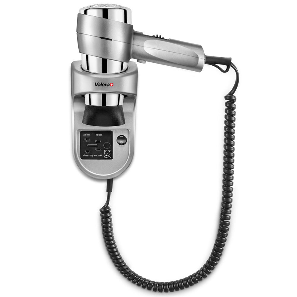 Uscător păr hotel, Valera Action Super Plus 1600, Shaver, argintiu
