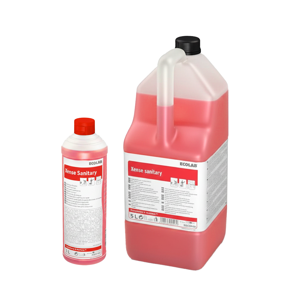 Xense Sanitary, Ecolab, detergent sanitar acid pentru curățarea zilnică a suprafețelor sanitare, parfurmat