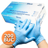 Manusi nitril medicale pentru examinare, albastre, nepudrate, CareProtect BLUE marimea XS de unica folosinta de la Med Comfort, (200buc/set)