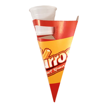 Cornet Churros, Kraft natural, Multicolor, 21x8 cm, (250buc/set)