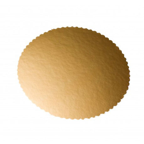Disc pentru tort, festonat, auriu, ⌀30cm