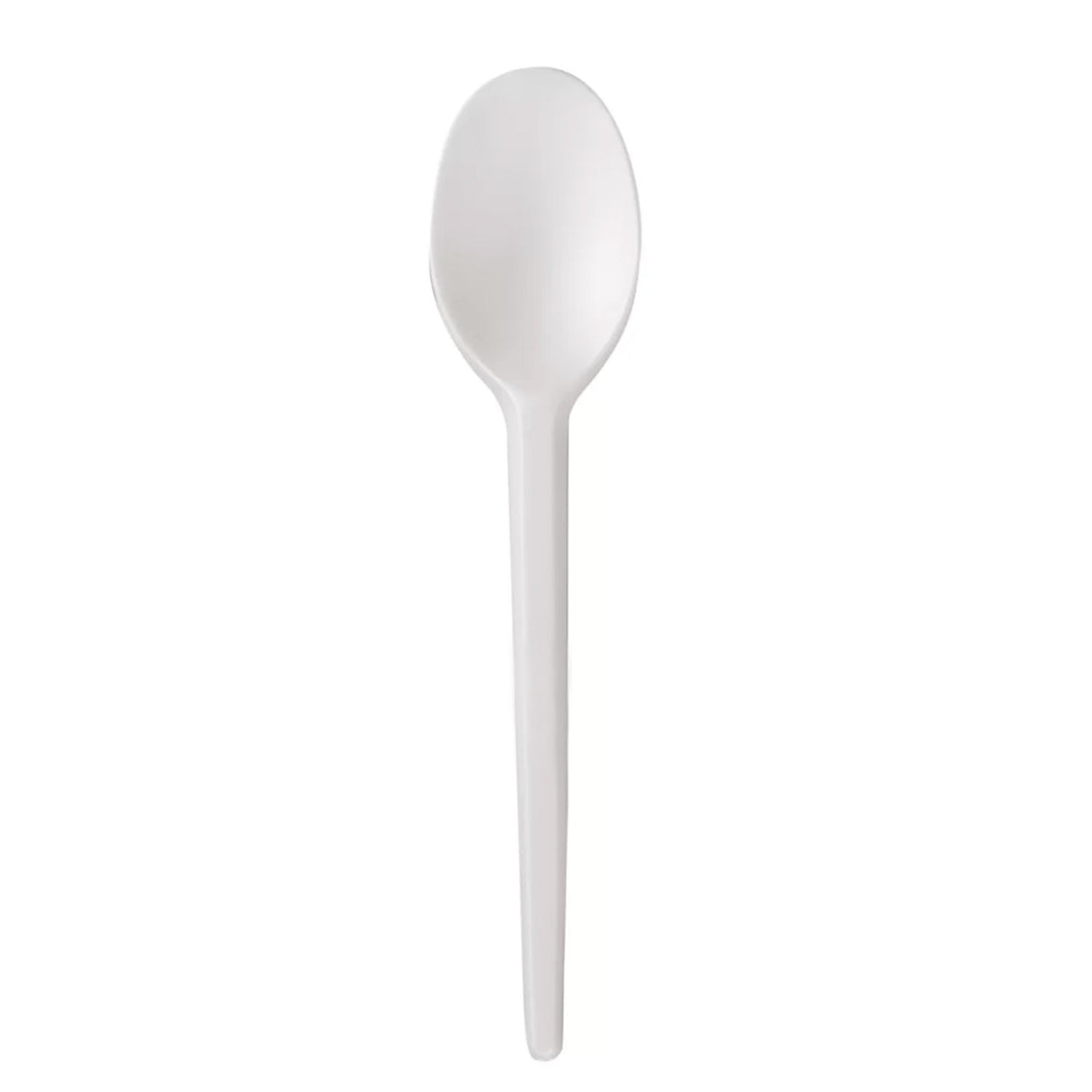 Lingura din plastic, alba, (50buc/set)