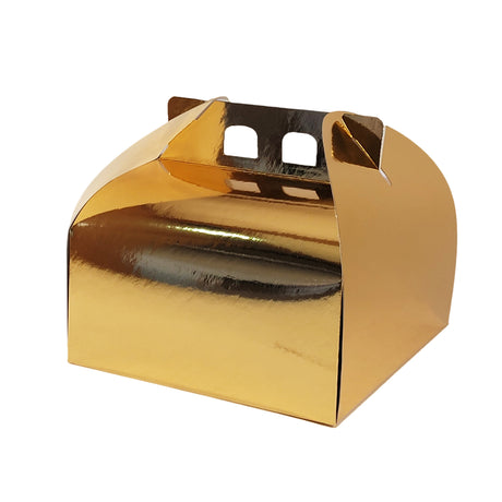 Cutie pentru tort, aurie, 20x20x12.5cm