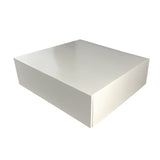 Cutie pentru prăjituri, BLANC, cu capac atașat, 25x25x8 cm
