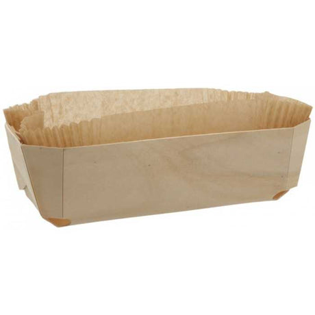 Forma de copt, pentru cozonac, din lemn cu chesă 25x11.5x7.5cm