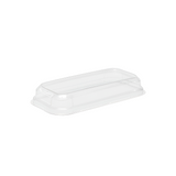 Capac plastic pentru formă de copt cozonac, transparent, 23,5x10x3,5cm, 25buc/set