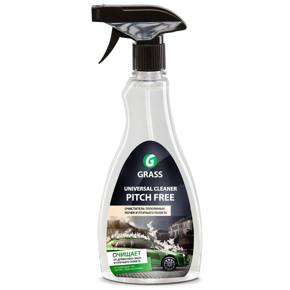 Solutie curatat excremente pasari Universal Cleaner PITCH FREE GRASS curata murdarii uleioase si de insecte 500 ml
