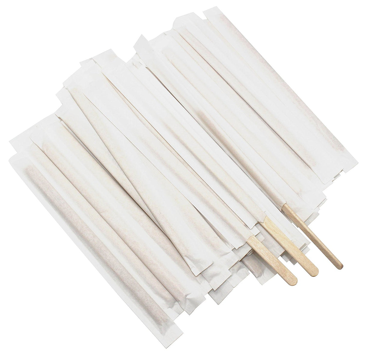 Bețe pentru cafea din lemn, ambalate individual, 14cm, (200 buc/set)