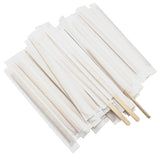 Bețe pentru cafea din lemn, ambalate individual, 14cm, (200 buc/set)
