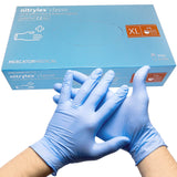 Manusi nitril albastre, nepudrate, NITRYLEX XL, medicale, pentru examinare, de unica folosinta, (100buc/set)