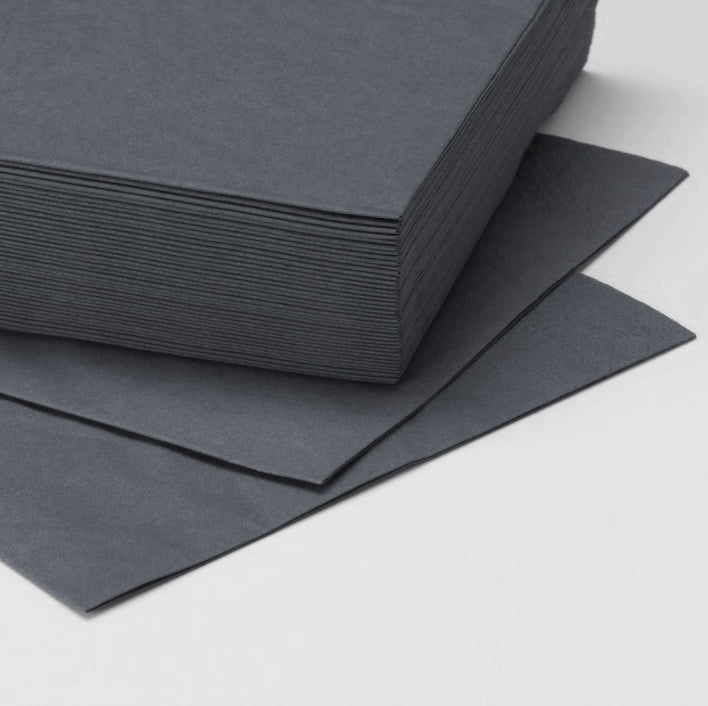 Servetele Mank Tissue, gri, 33x33 cm, pliat in 8, ecologice, biodegradabile, (100buc/set)