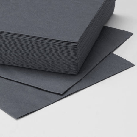 Servetele MANK Tissue gri, 25x25 cm, impaturite in 4, (100buc/set)