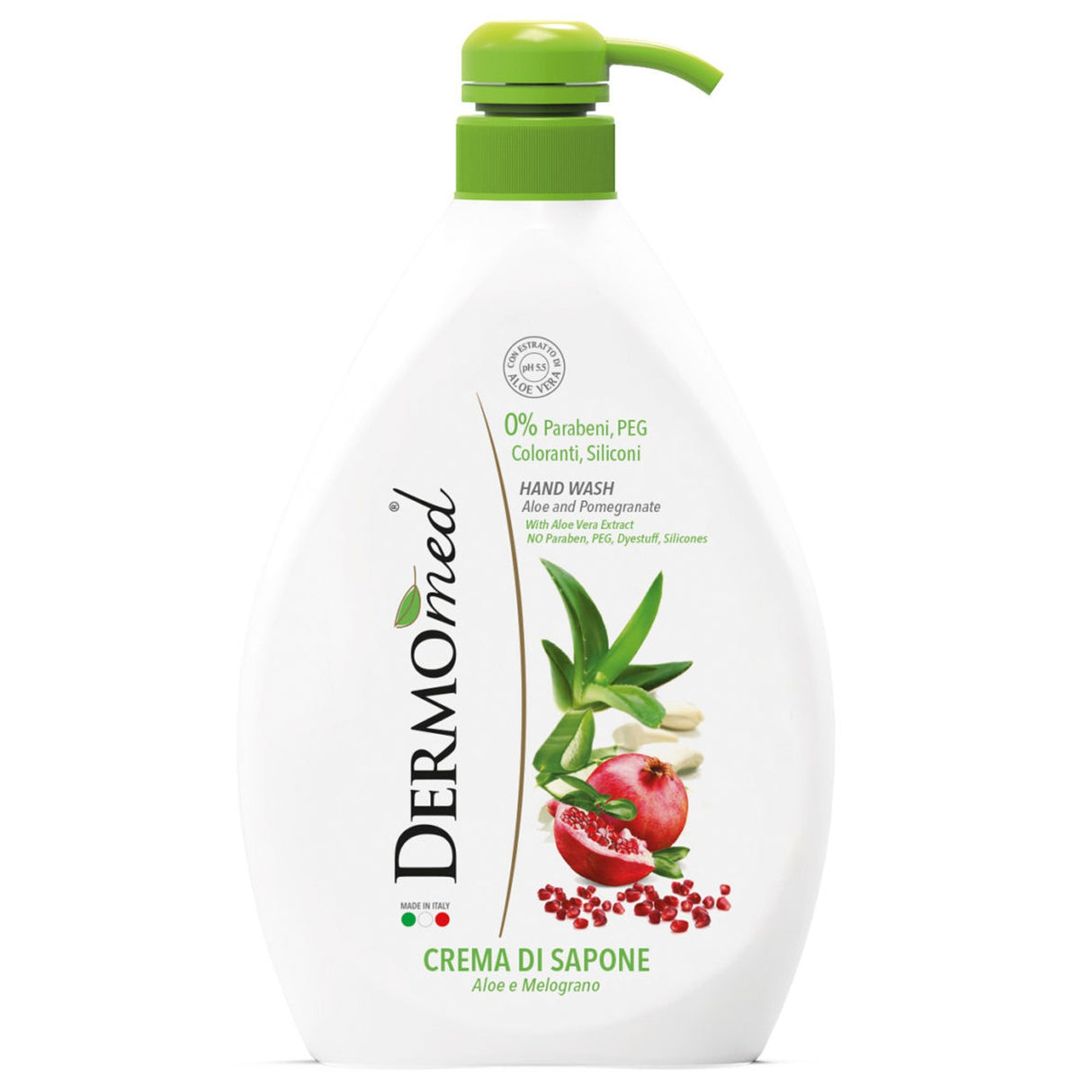 Sapun lichid cu aloe si rodie, Dermomed, 1 L