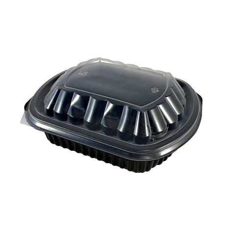 Caserolă, oval, PP negru, 1000 cc, (50buc/set)