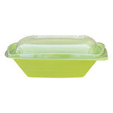 Caserolă cu capac transparent, verde, 1000cc, 50 bucăți/ set