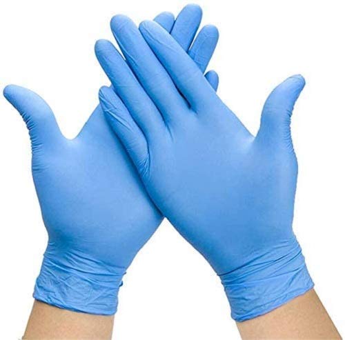 Manusi nitril albastre, nepudrate, marimea L, medicale, (100buc/set)