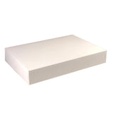 Cutie pentru prăjituri din carton, cu capac atașat, alb