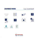 Hartie igienica cu dizolvare rapida, Paperdi, Mini Jumbo, 2 straturi, 180m, 12 buc/set