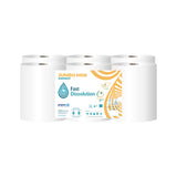 Hartie igienica cu dizolvare rapida, Paperdi, Mini Jumbo, 2 straturi, 180m, 12 buc/set