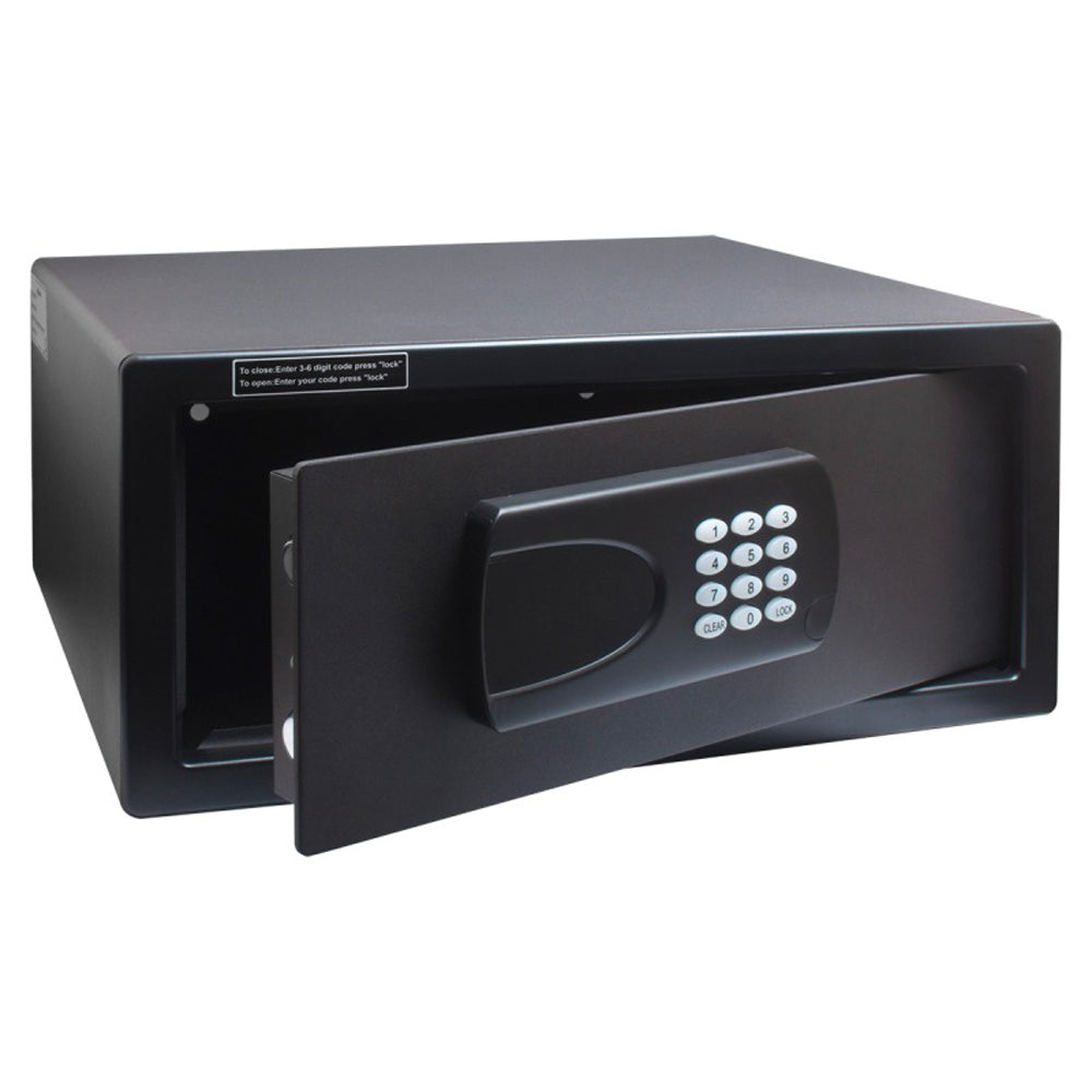 Seif hotelier automat, display LED, Esenia, negru